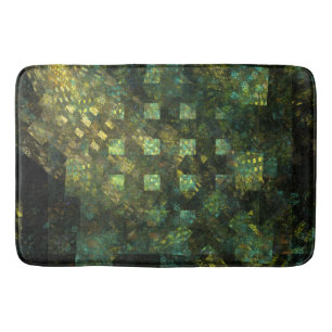 Lights in the City Abstract Art Bath Mat