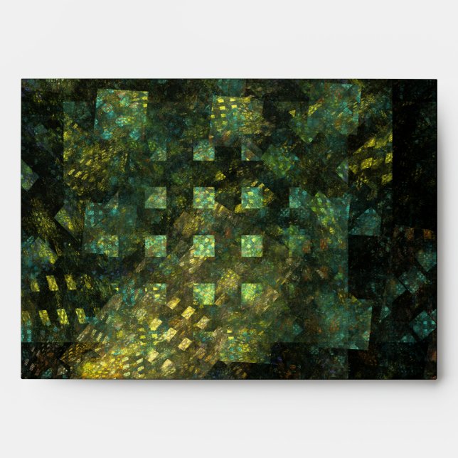 Lights in the City Abstract Art Envelope (Front)