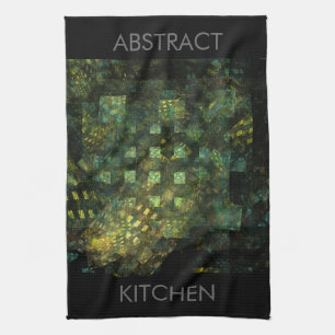 Lights in the City Abstract Art Kitchen Towel