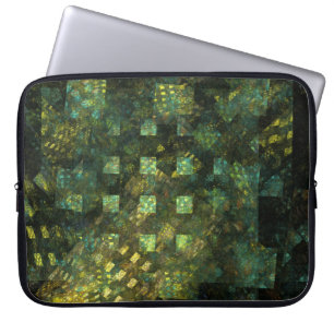 Lights in the City Abstract Art Laptop Sleeve