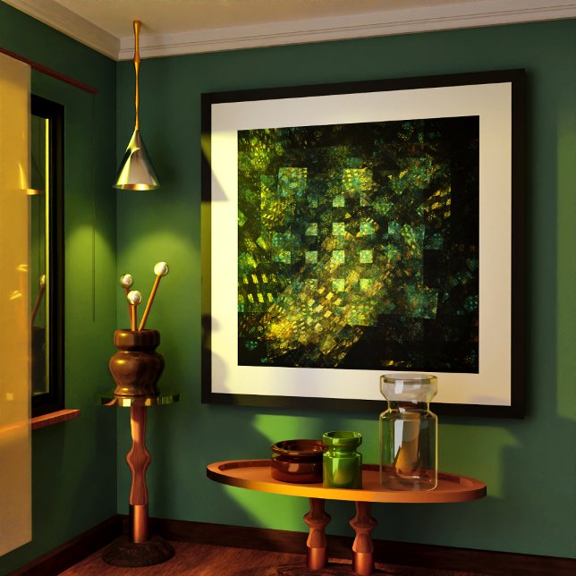 Lights in the City Abstract Art Poster (Lights in the City Abstract Art Poster)