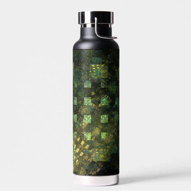 Lights in the City Abstract Art Water Bottle (Left)