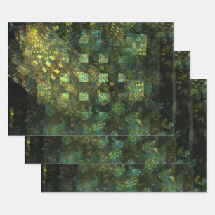 Lights in the City Abstract Art Wrapping Paper Sheet