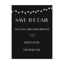Lights Modern Save The Date Cards