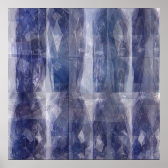 Lights n Shades - Blue Shappire Patterns Poster (Front)