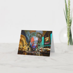 Lights Of Fremont Street Thinking Of You Card