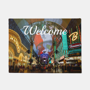 Lights Of Fremont Street Welcome Doormat