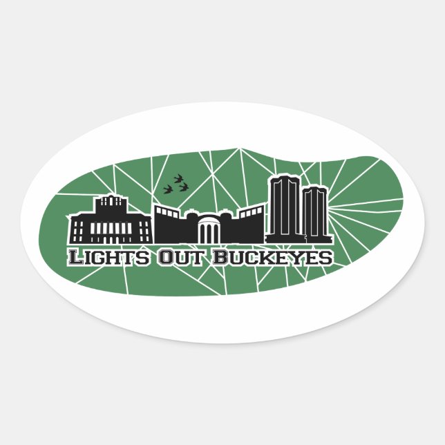 Lights Out Buckeyes Sticker Sheet (Front)