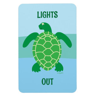 Lights Out for Turtles Magnet