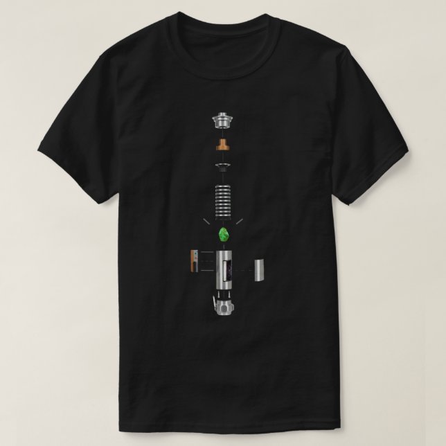 Lightsaber Cross-section Essential T-Shirt (Design Front)