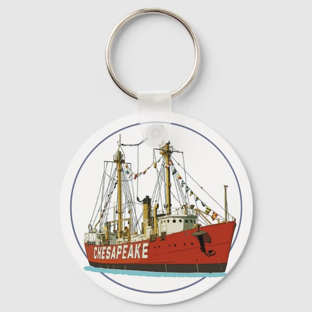 Lightship Chesapeake Key Ring (Front)
