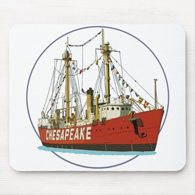 Lightship Chesapeake Mouse Pad (Front)