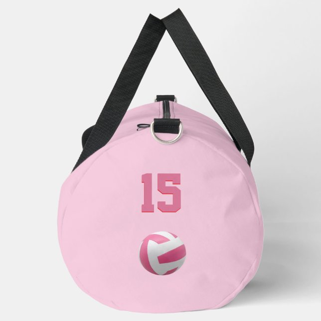 Lightweight and durable, our custom all over print duffle bag (Left)