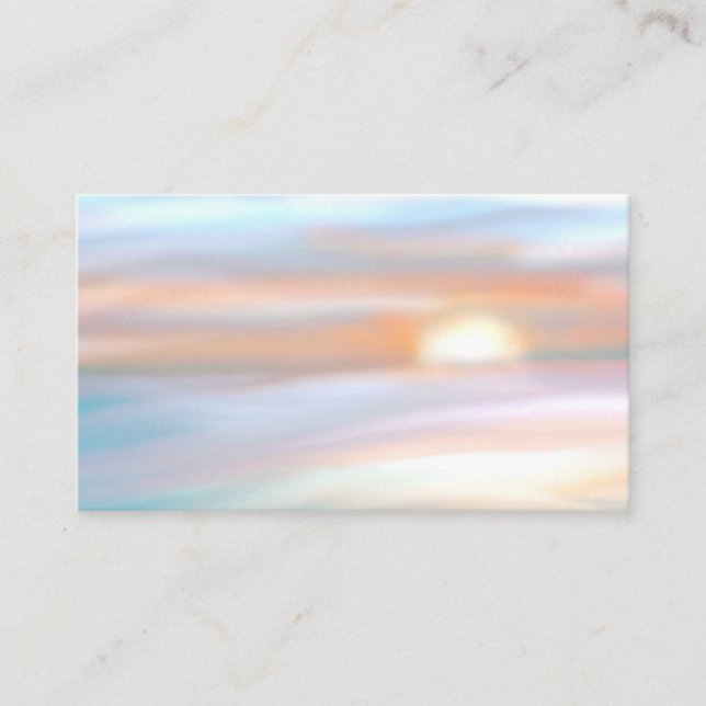 Lightworker Sunset Spiritual Business Cards (Front)