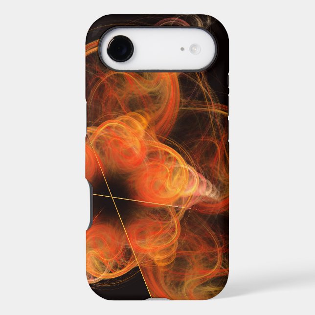 Lightworks Abstract Art Fractal of Fiery Energy (Back)