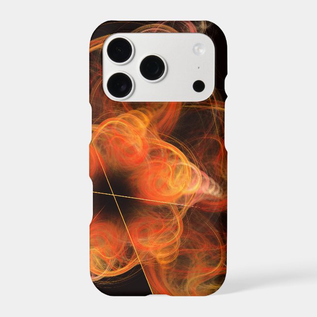 Lightworks Abstract Art Fractal of Fiery Energy (Back)