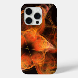 Lightworks Abstract Art Fractal of Fiery Energy iPhone 15 Pro Case