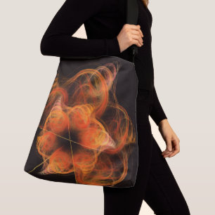 Lightworks Abstract Art Fractal of Fiery Energy Crossbody Bag