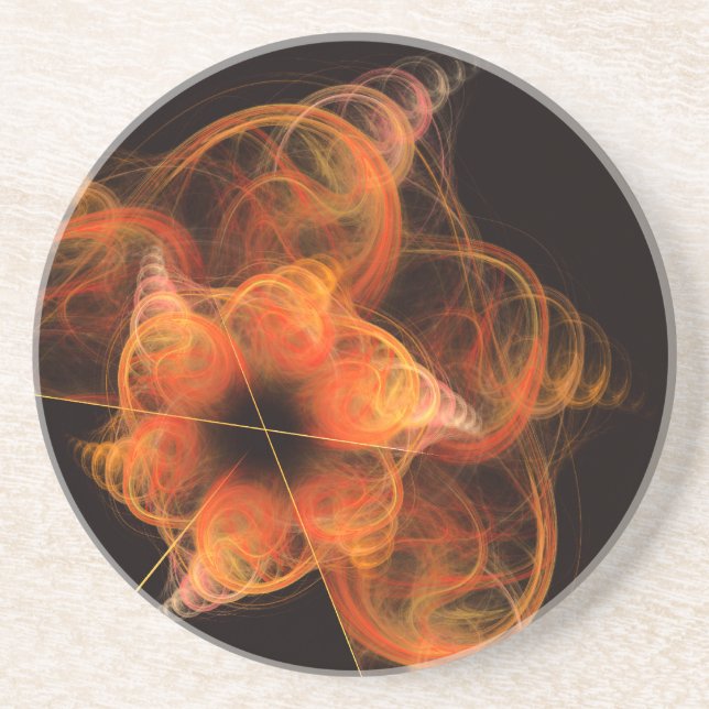 Lightworks Abstract Art Sandstone Coaster (Front)