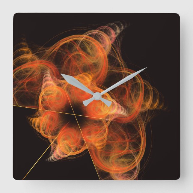 Lightworks Abstract Art Square Square Wall Clock (Front)