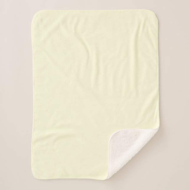 LightYellow Sherpa Blanket (Front)