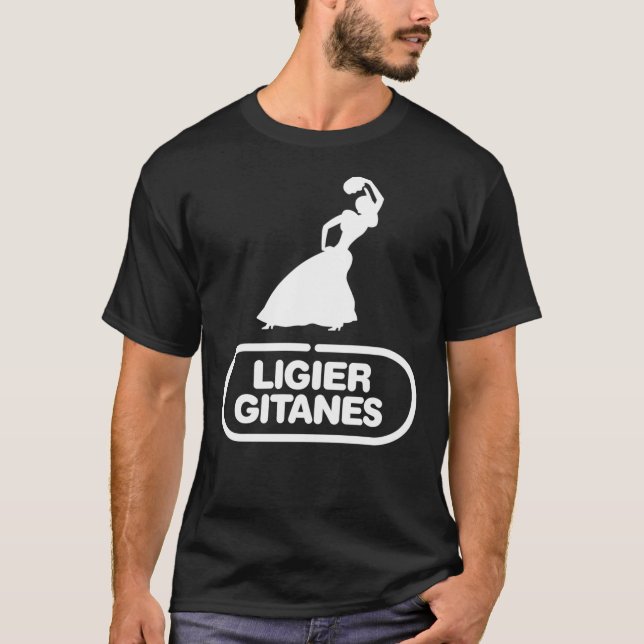 Ligier Gitanes F1 team logo 1975-1980 &x27;Gypsy d T-Shirt (Front)
