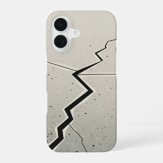 Ligne de Fissure de Trottoir Rétro iPhone 16 Case