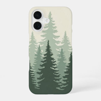 Lignes de Forêt Vintage iPhone 16 Case
