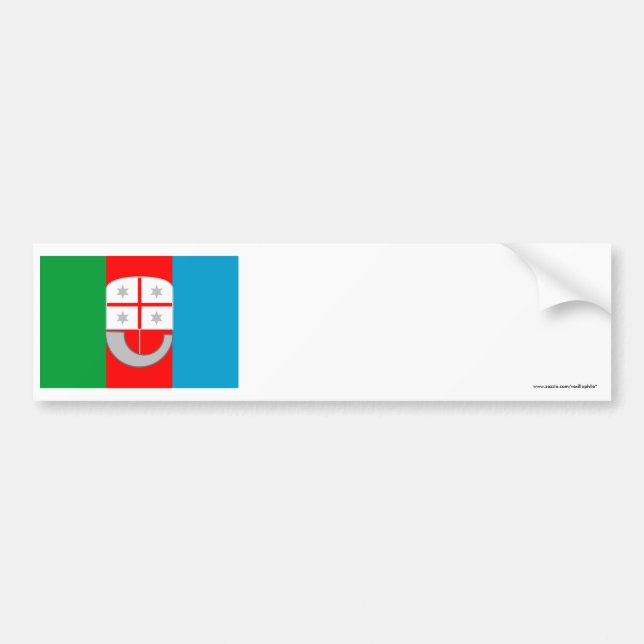 Liguria flag bumper sticker (Front)