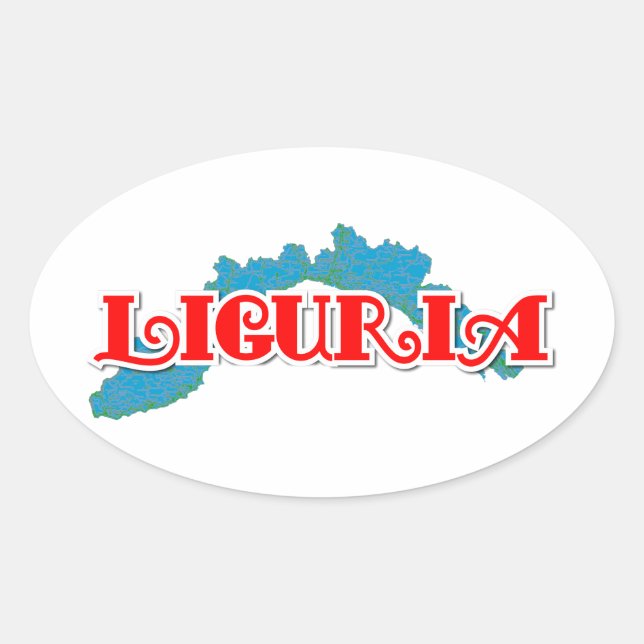 Liguria Oval Sticker (Front)
