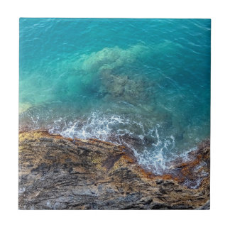 Ligurian waves (small) ceramic tile