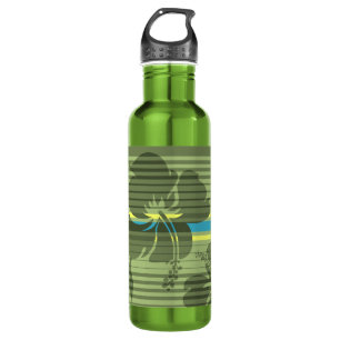 Lihue Hibiscus Stripe Hawaiian 710 Ml Water Bottle