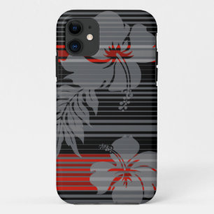 Lihue Hibiscus Stripe Hawaiian iPhone 5Cases iPhone 11 Case