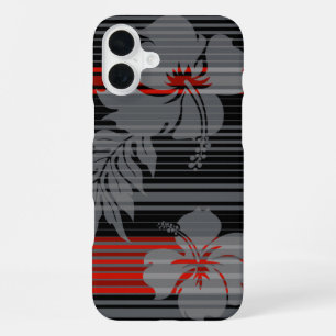 Lihue Hibiscus Stripe Hawaiian iPhone 16 Plus Case