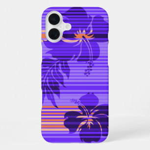 Lihue Hibiscus Stripe Hawaiian iPhone Case