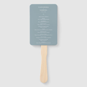Lihue Wedding Program Hand Fan