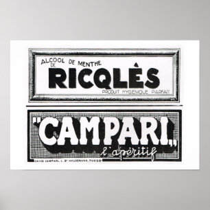 L'Iiustration 1931, Ricqles, Campari Poster