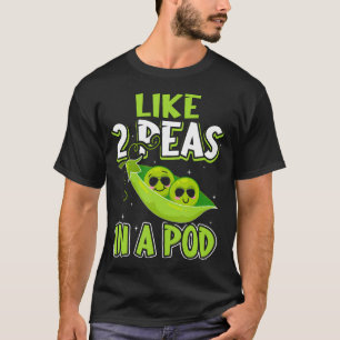 Like 2 Peas In A Pod Funny Vegetable T-Shirt