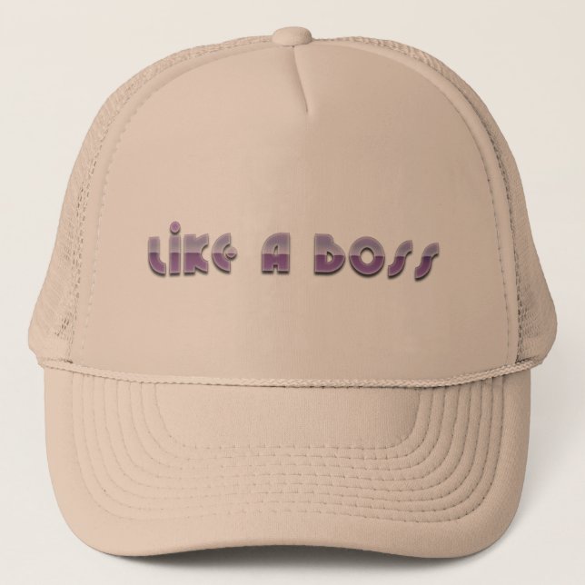 Like a Boss Apparel Trucker Hat (Front)