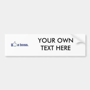 LIKE A BOSS BUMPER STICKER