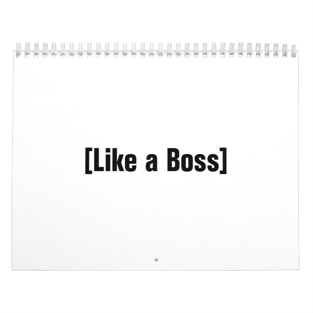 Like a Boss Calendar (Cover)