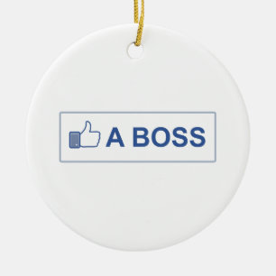 LIKE A BOSS CERAMIC TREE DECORATION