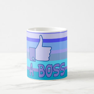 like a boss coffee mug