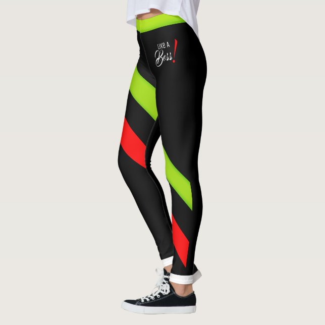 Like A Boss! Flourescent2 Leggings (Left)