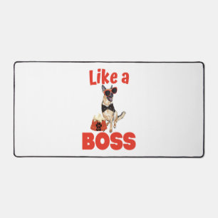 Like A Boss German Shepherd Desk Mat