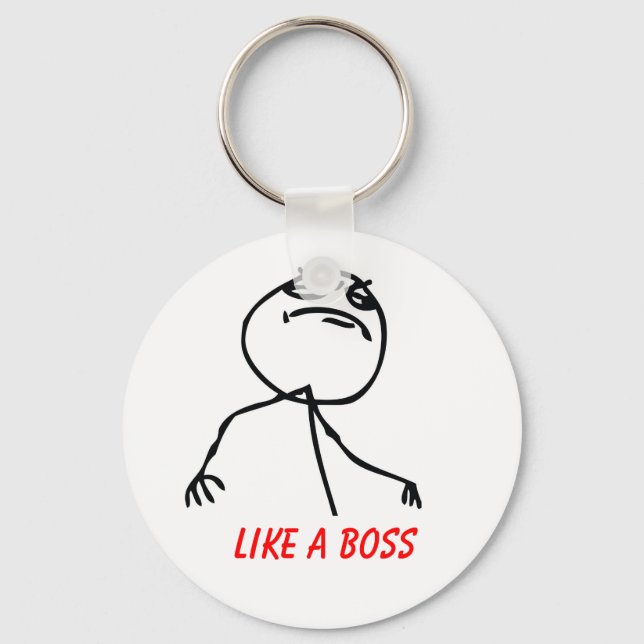 Like a Boss Key Ring (Front)