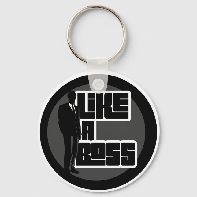 Like a Boss Key Ring (Front)