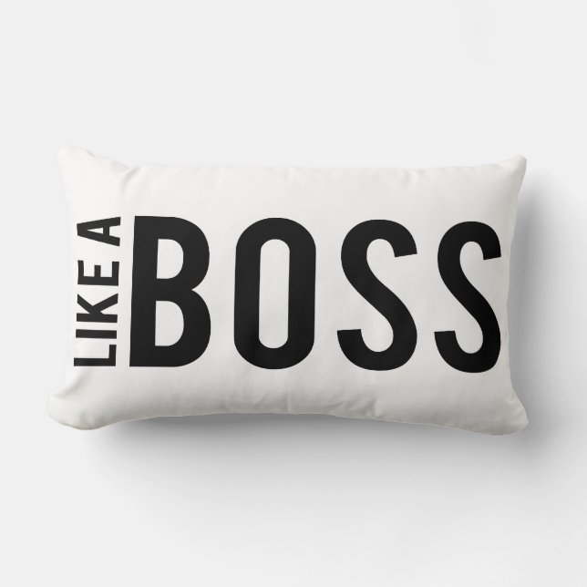 LIKE a BOSS Lumbar Cushion (Front)