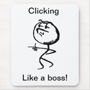 like a boss mouse pad