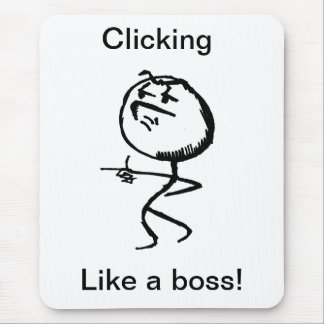 like a boss mouse pad
